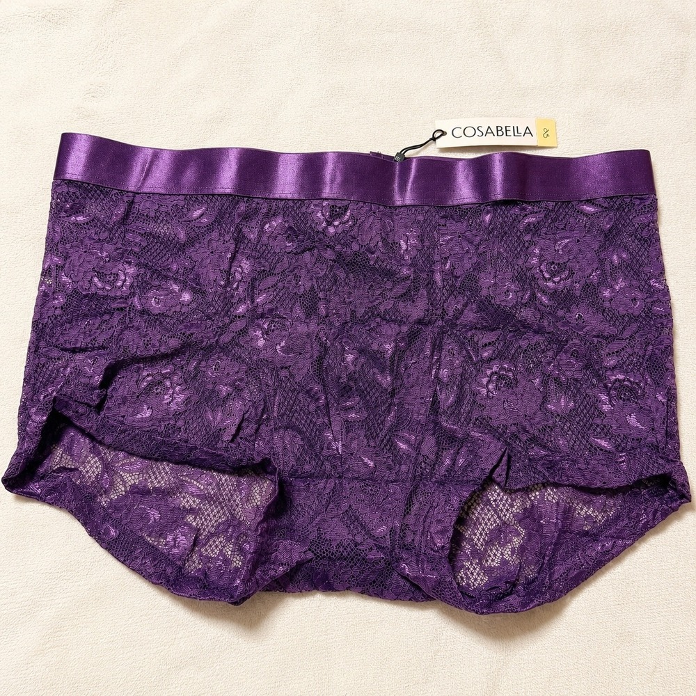 COSABELLA Men's Classic Trunk Purple Lace Underwear - XL / NWT